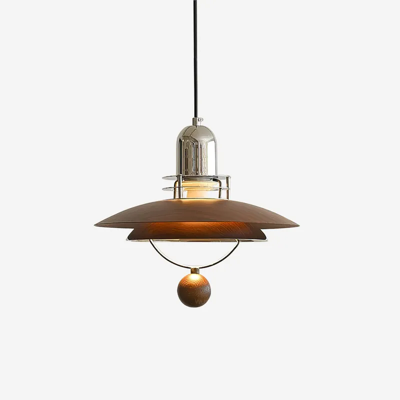 Trava Suspension Stratifié Bois Sphère Moderne