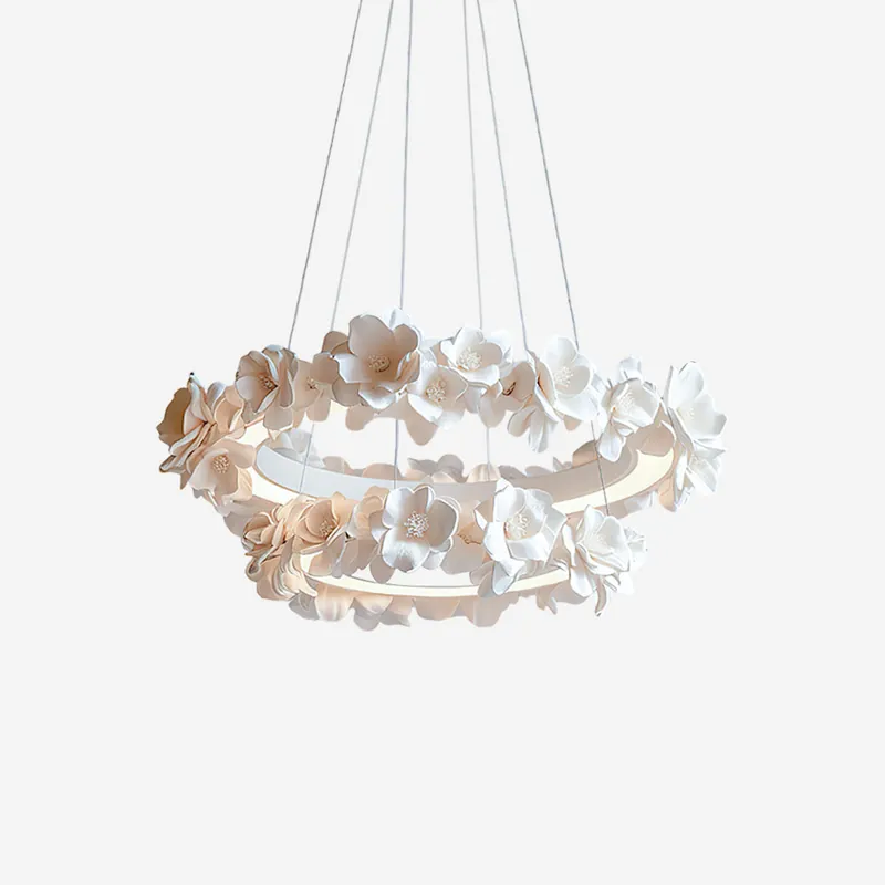 Elysian Lustre Floral Pétale Halo Minimaliste