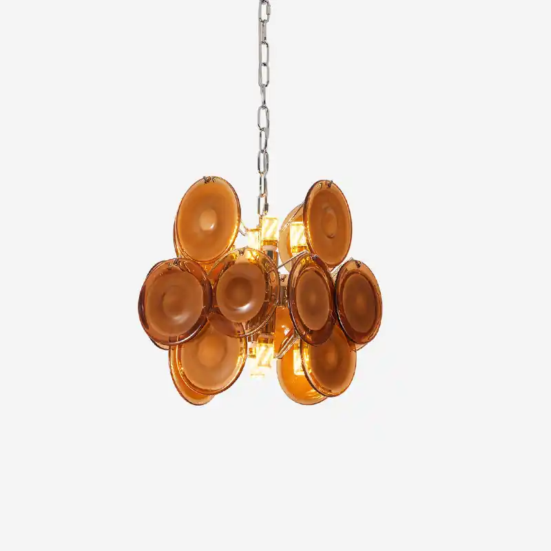 Brunelle Verre Poli Élégance Lampe Pendante