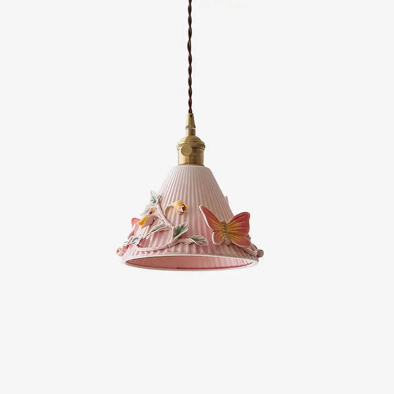 Florynna Lampe Pendante Élégance Fleur Pliée