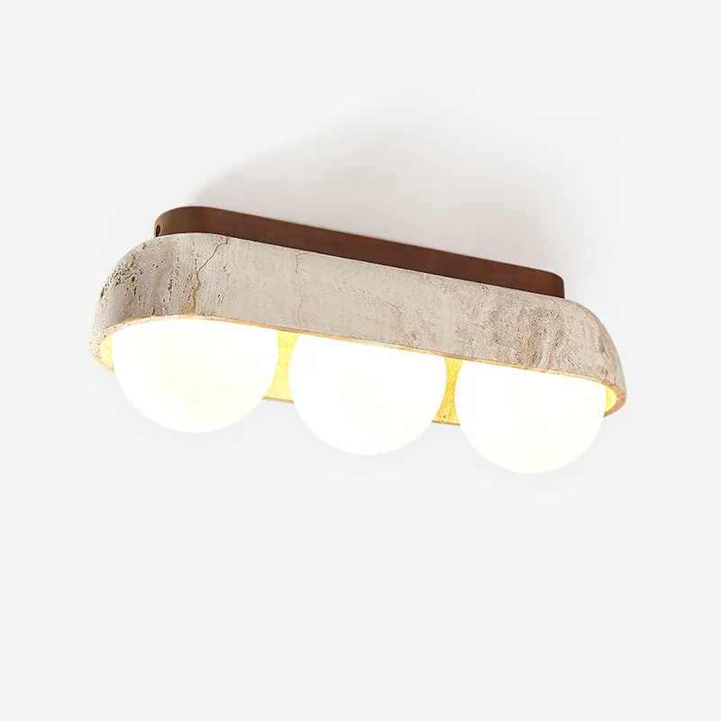 Ritta Plafonnier Rectangulaire en Travertin