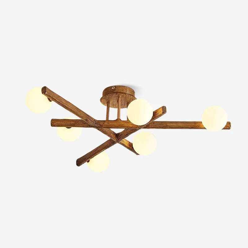 Wooden Ast-Deckenlicht