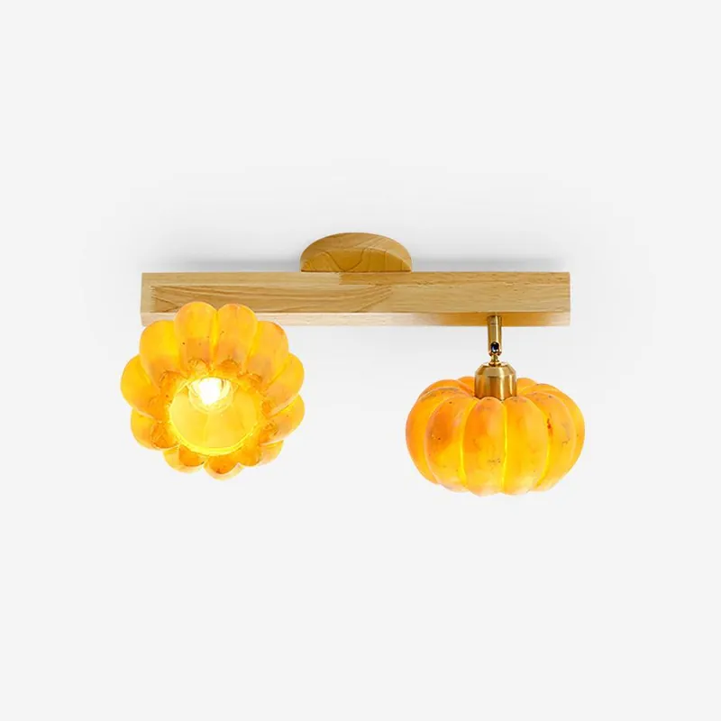 Pumpkin Deckenleuchte aus Holz