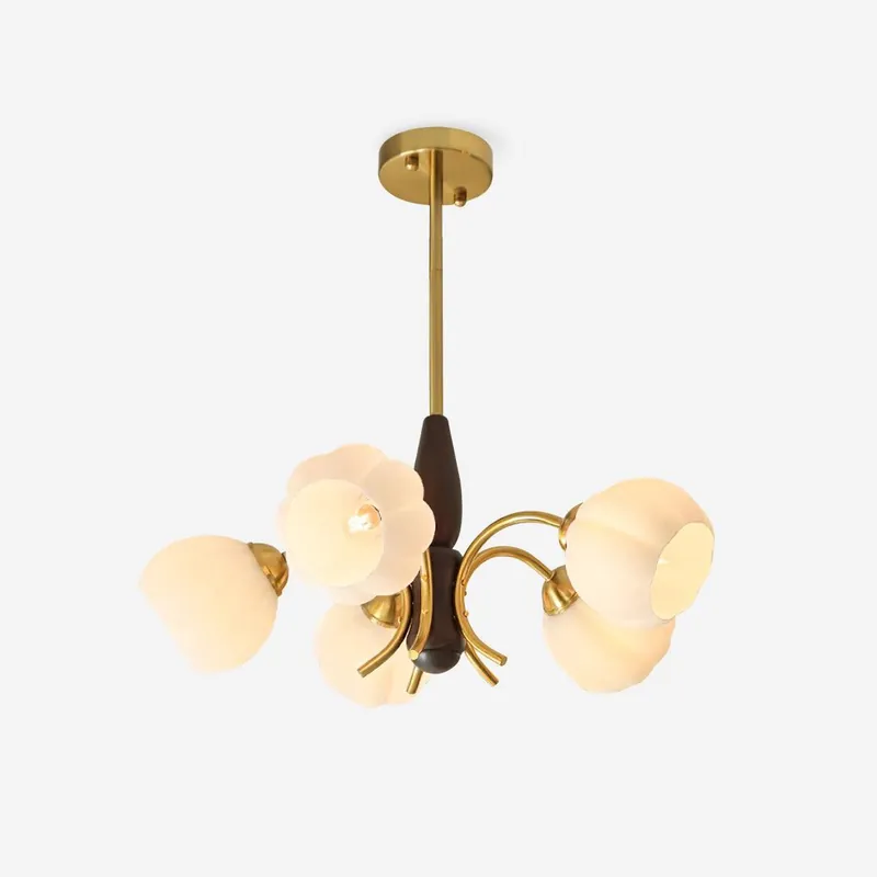 Flora Vintage Holz Kronleuchter