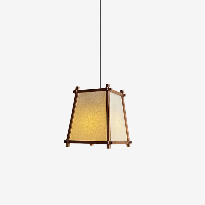 Pendelleuchte Calira Geometrischer Stoff