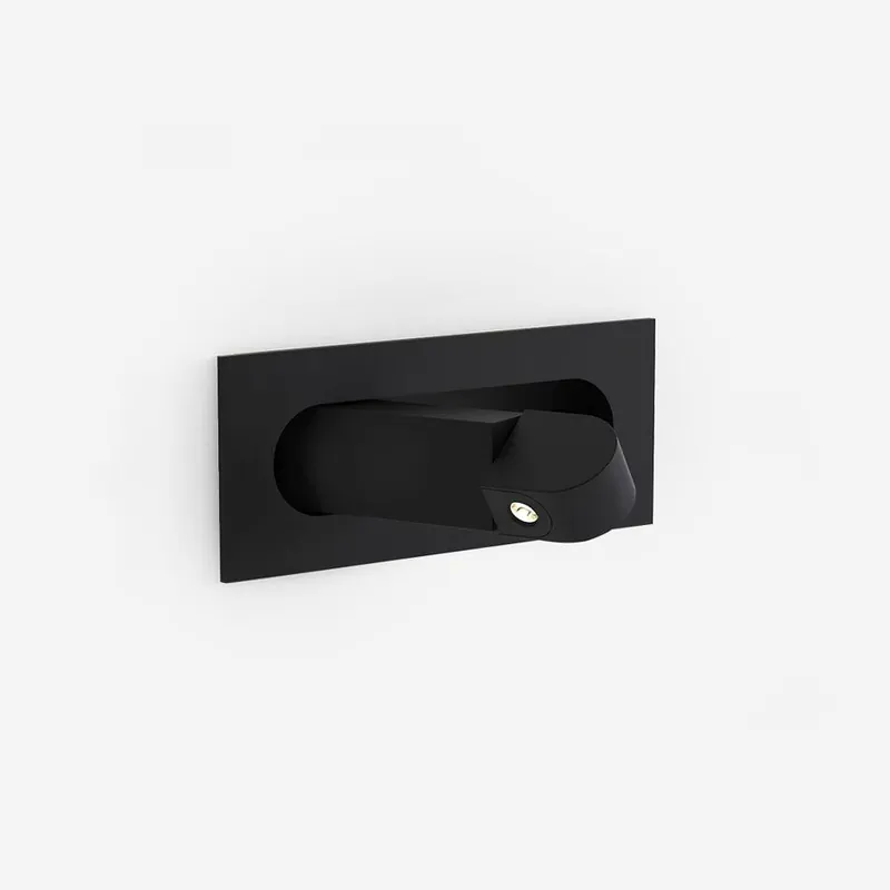 Duvin Einstellbare schwarze LED-Wandleuchte