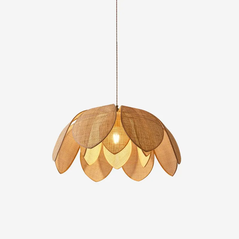 Fionel Pendelleuchte aus Rattan