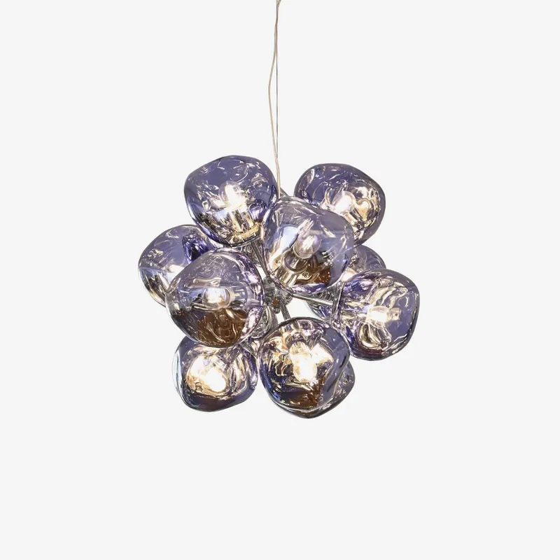 Esola Luster Cluster-Pendelleuchte aus Glas elegant