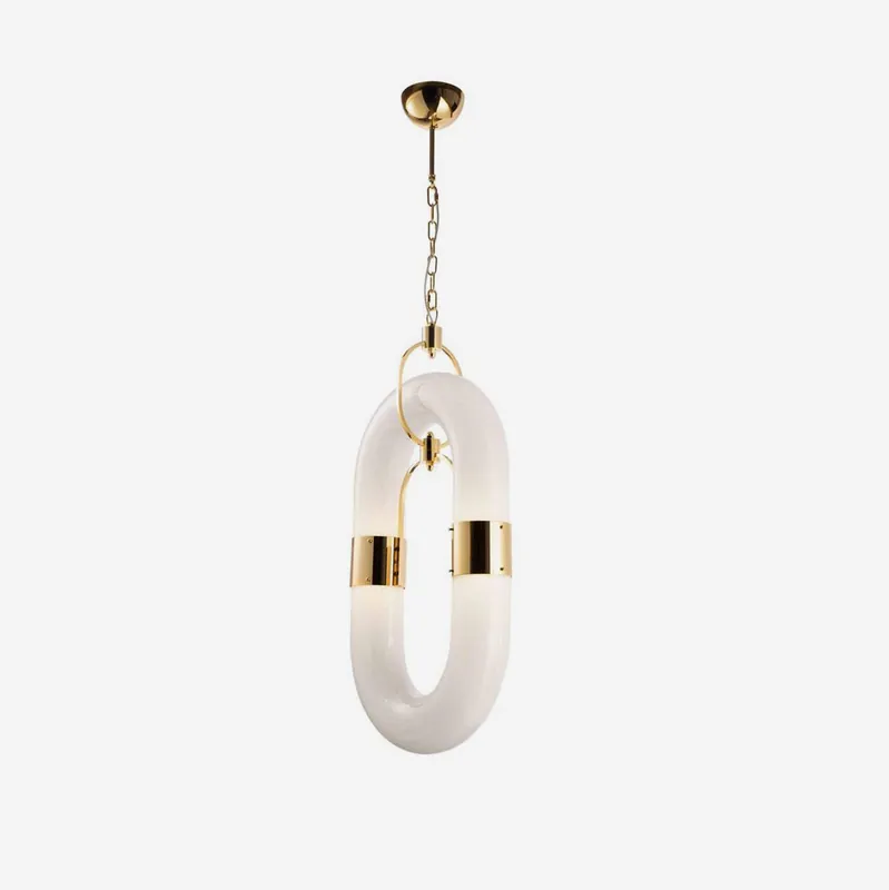 Zeta Moderne Pendelleuchte aus Acryl mit Kette