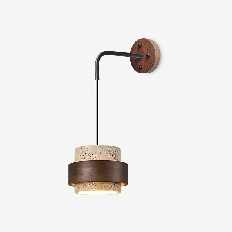 Flare Moderne Minimalistische Wandlampe aus Nussbaum