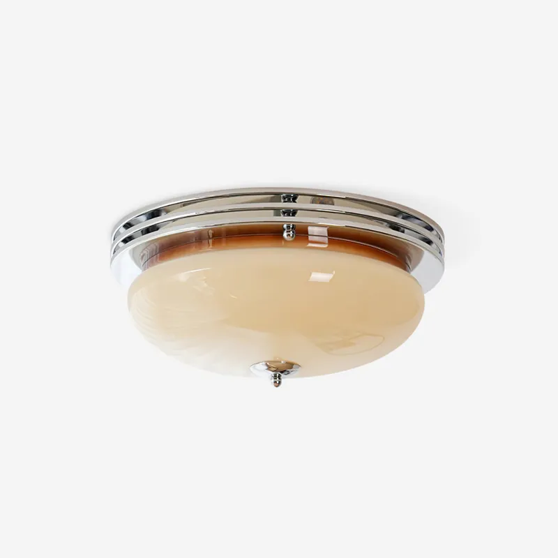 Deckenleuchte Baldachin Glas Schatten Klassisch Rund Modern