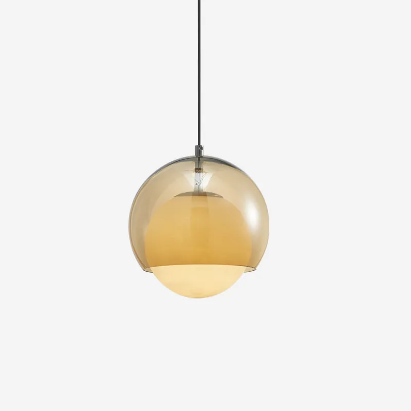 Pendelleuchte Doppelglas Schatten Glas Modern Minimalistisch Ambient