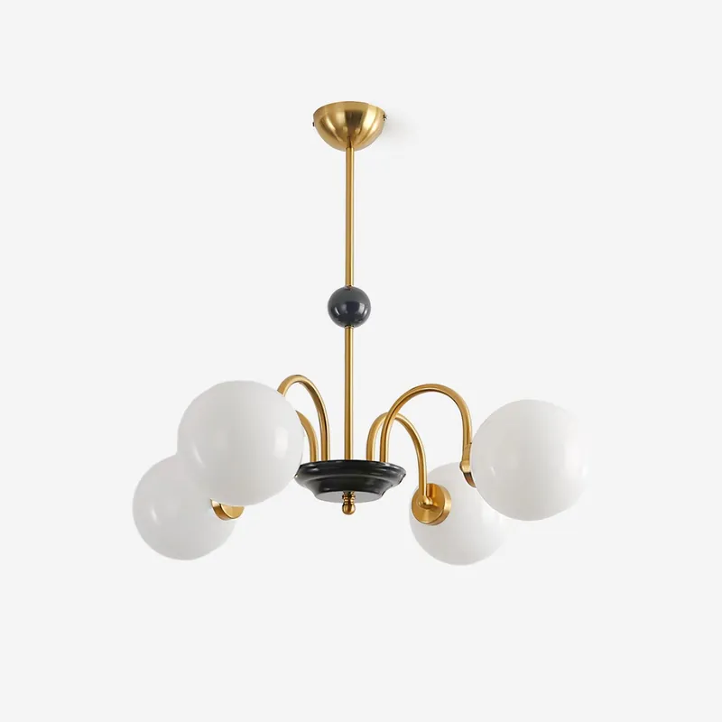 Kronleuchter Gebogen Globe Nuancen Modern Retro Stil