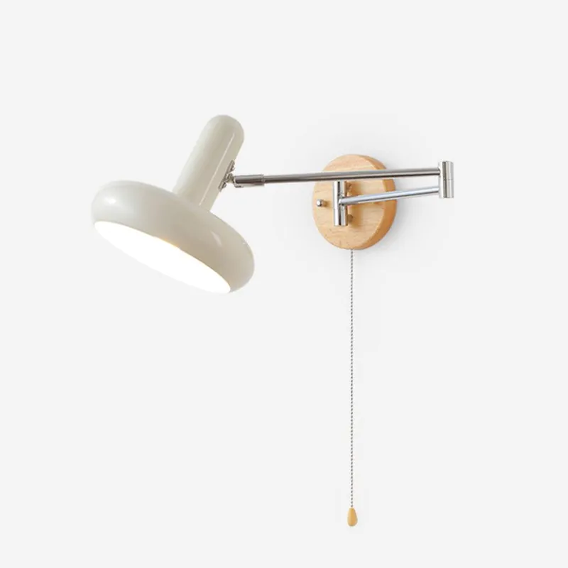 Wandleuchte Dreharm Rund Schatten Zugkette Modern Retro