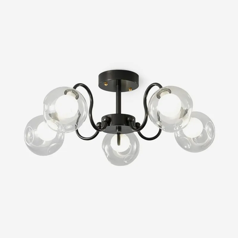 Orb Deckenleuchte Blume Glas Globe Arm Modern Wohnzimmer