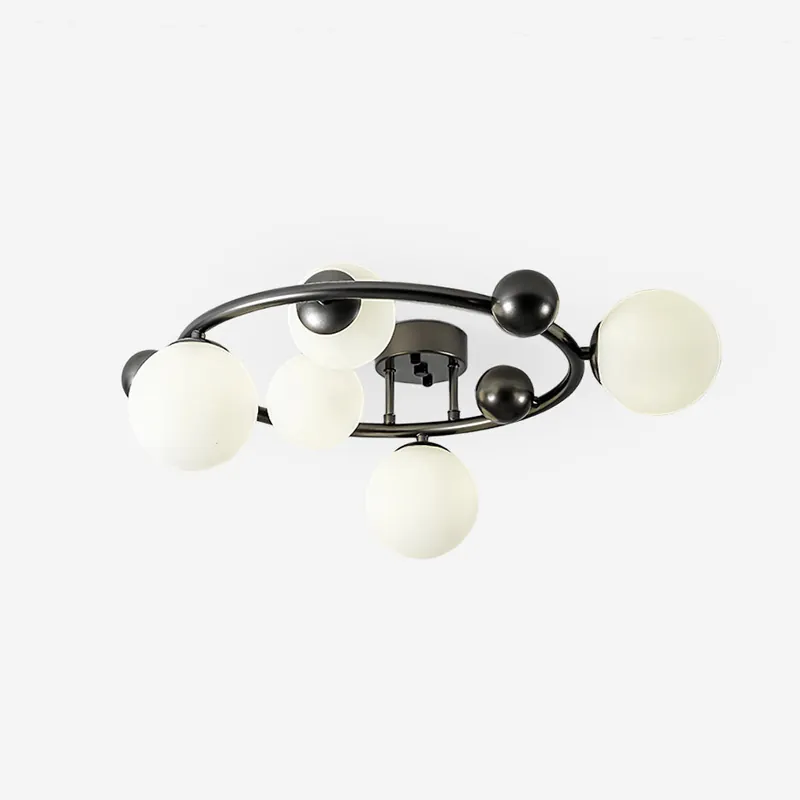 Keden Deckenleuchte Matt Glas Umlauf Ring Modern