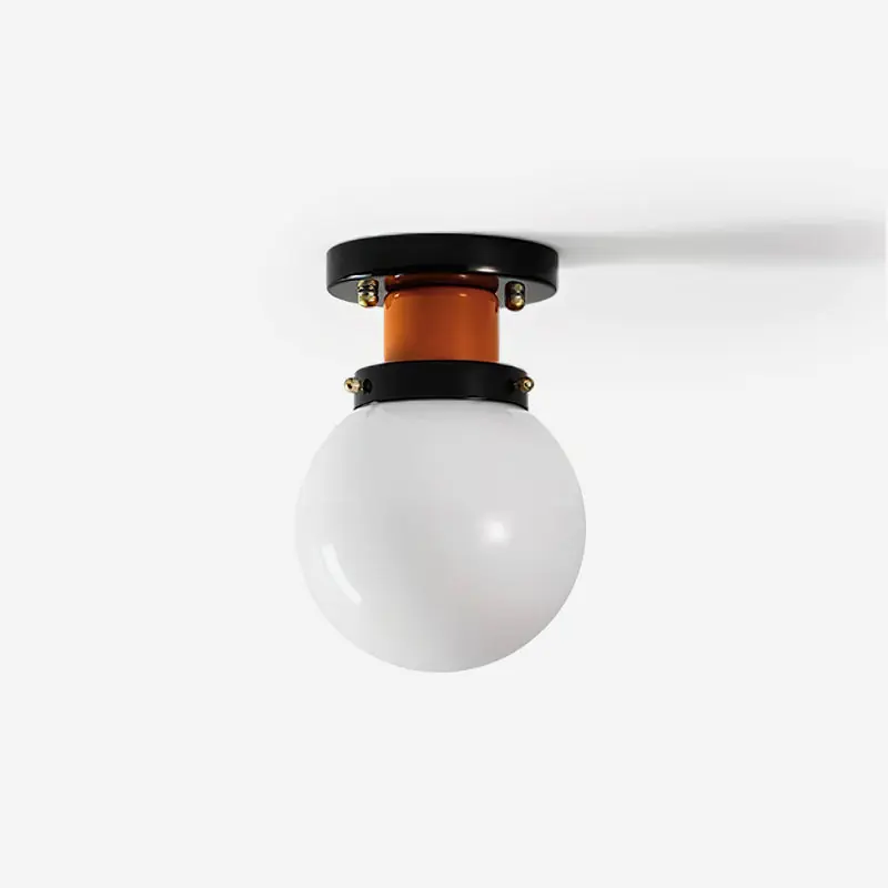 Aria Deckenleuchte Globe Glas Orange