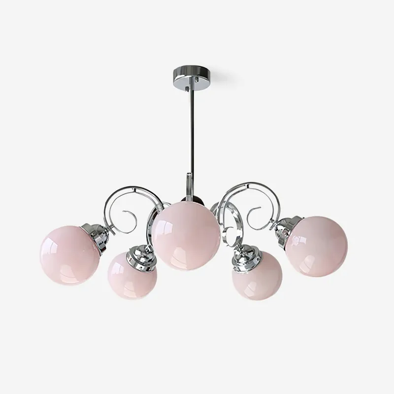 Kotter Kronleuchter Creme Satin Nickel Modern