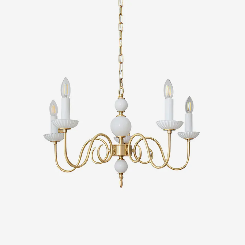 Carlita Lustre Gebogene Arme aus Gold mit Kerzen