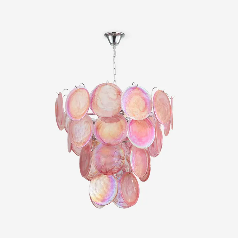 Camisa Lustre Schichten von Murano-Glasplatten