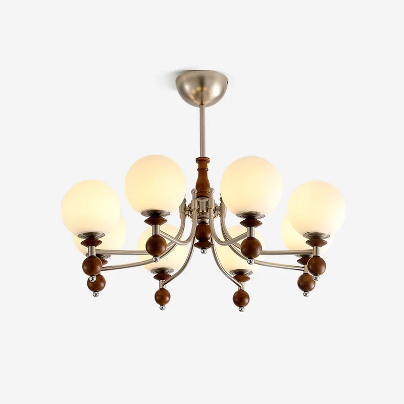 Retro Ellan Lustre Polierter Glasglobus