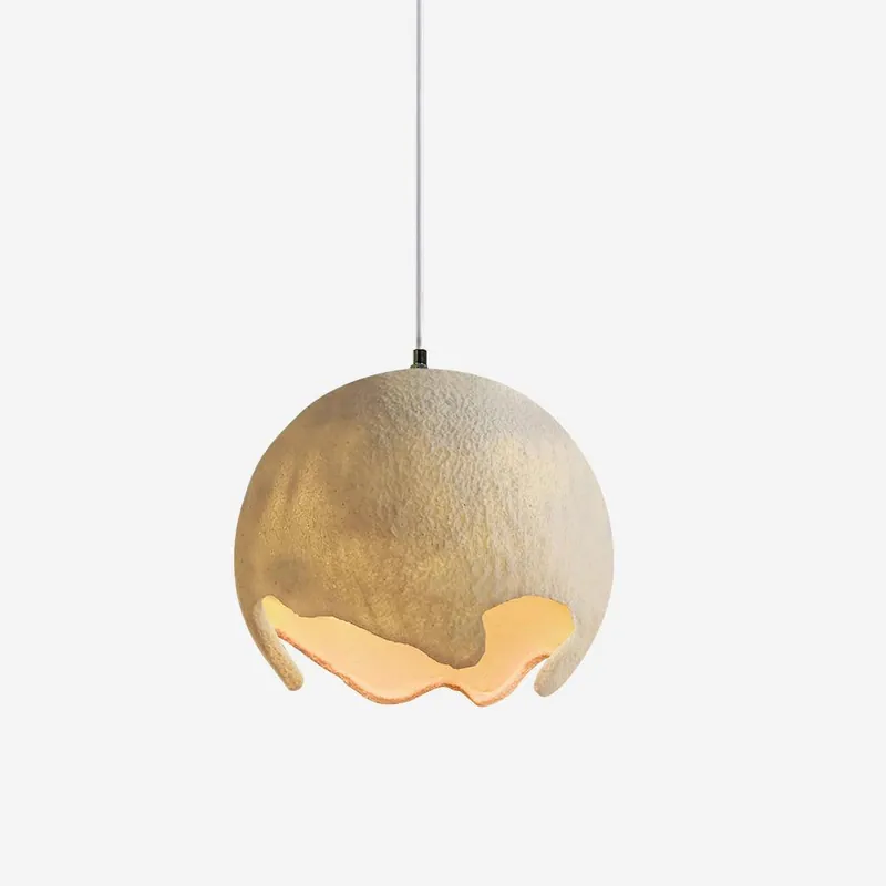Moon Hängelampe Krater aus kurvenförmigem, minimalistischen Harz