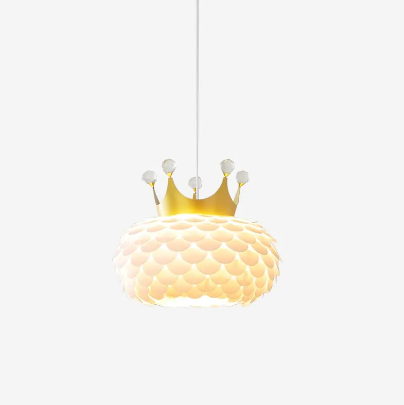 Crown Hängelampe Kristallmuschel Glam