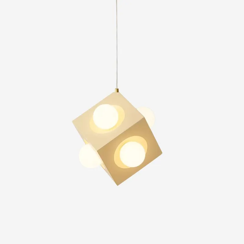 Block Hängelampe kubisch, minimalistisch