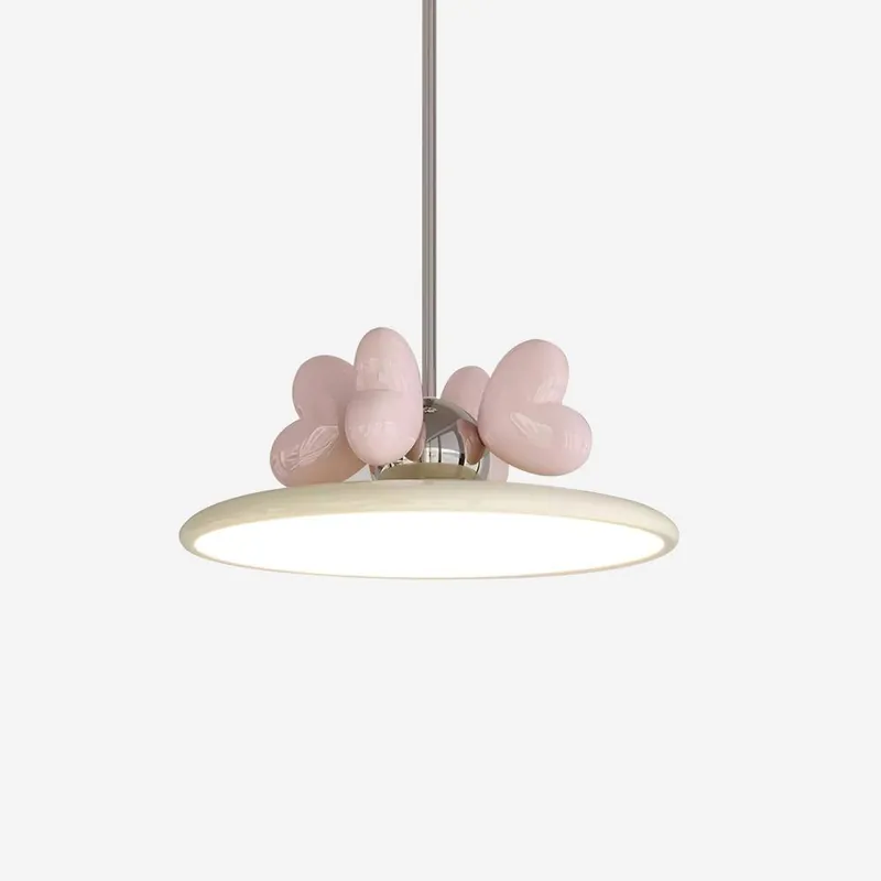 Lilia Hängelampe minimalistische rosa Herzen