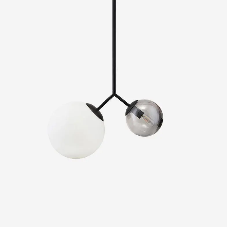 Twis Pendelleuchte minimalistisches, rauchiges, mattes Glas