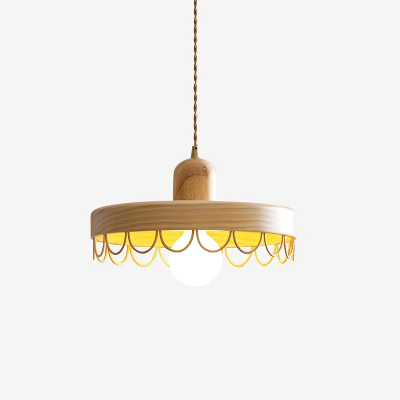 Balton Pendelleuchte Holz Kurve Minimalistisch