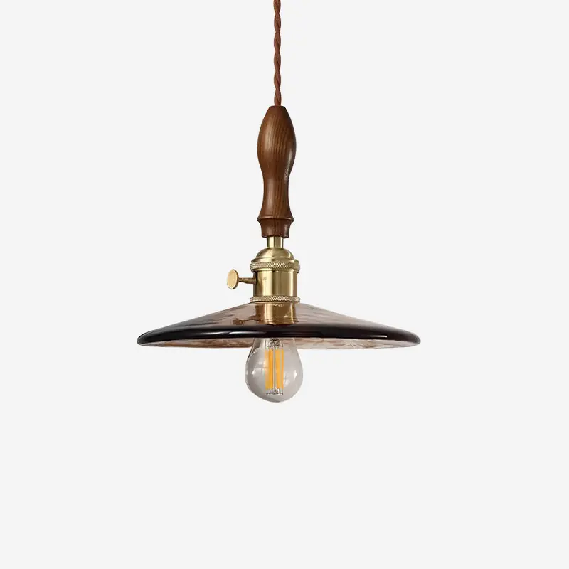 Misico Pendelleuchte Vintage Glas Messing Rustikal