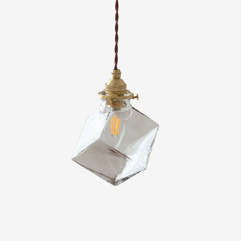 Felix Glas Aufhängung Klar Geometrisch Industriell