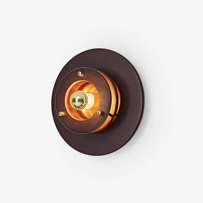 Jaima Wandapplique Ring aus Gummibaumholz Gold