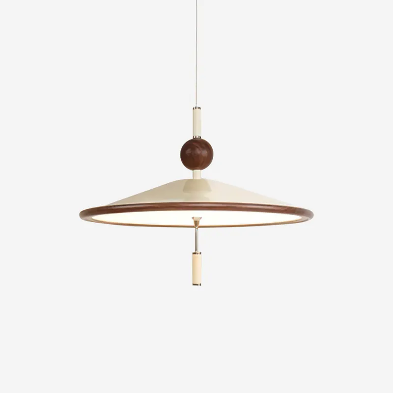 Devon Hängeleuchte Groß Holzrand Minimalistisch