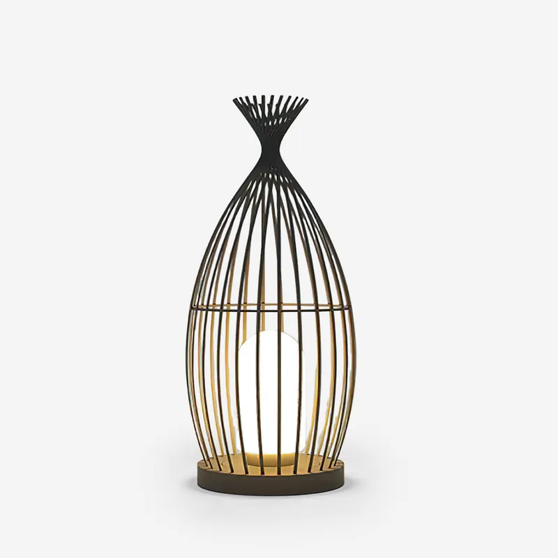 Vogelk cage Außenpfostenlampe Industrieller Käfig