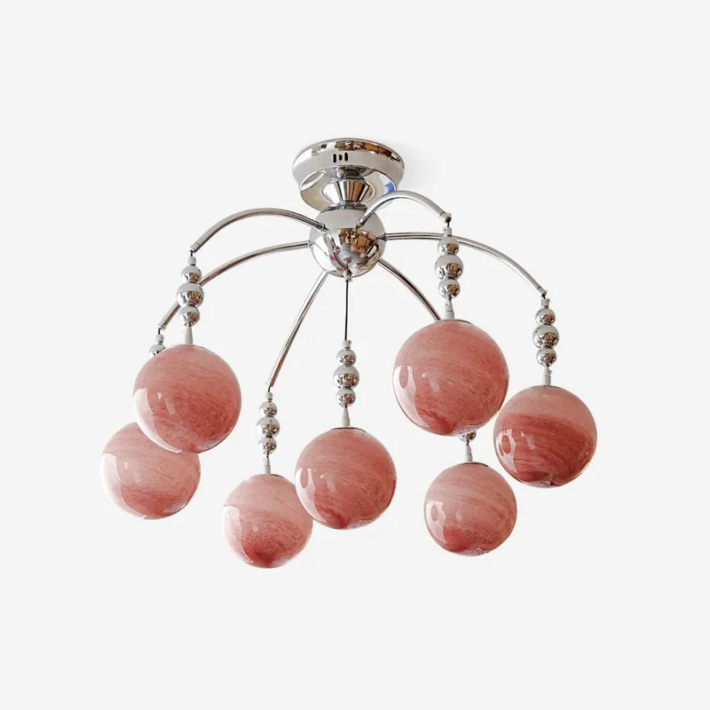 Orbola Deckenleuchte roséfarbene Orb-Radiance