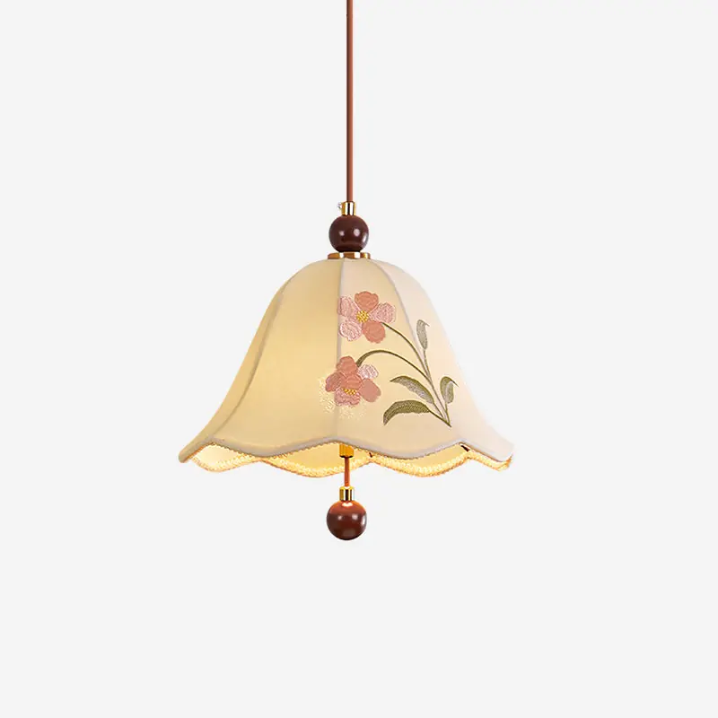 Roselle Pendelleuchte elegante florale Stickerei