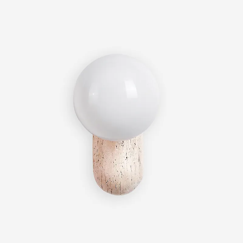 Ritta Wandleuchte Modern aus Travertin