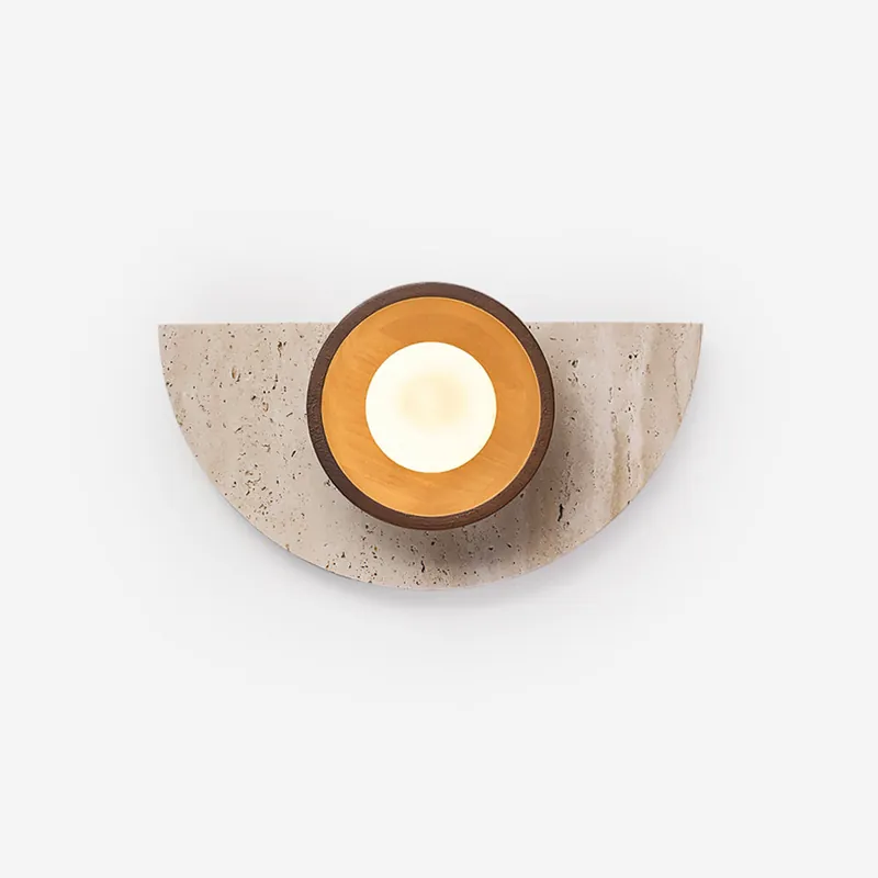 Solaro Wandleuchte Modern aus Travertin
