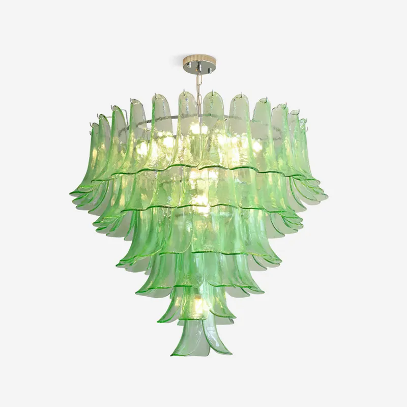 Valier Kronleuchter Überlagerte Blütenblätter aus Glas