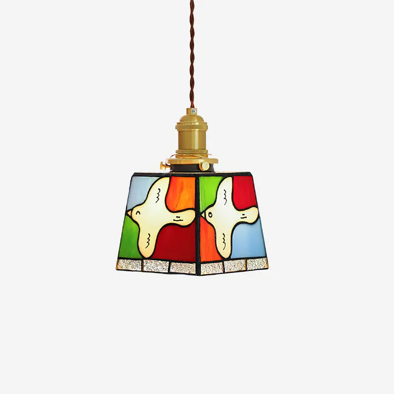 Miroa Deckenleuchte Taube aus plattiertem Glas
