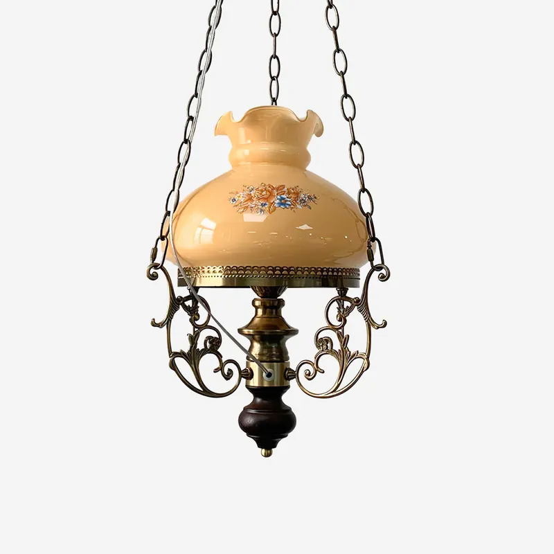 Rosetta Pendelleuchte mit floralem Vintage-Akzent