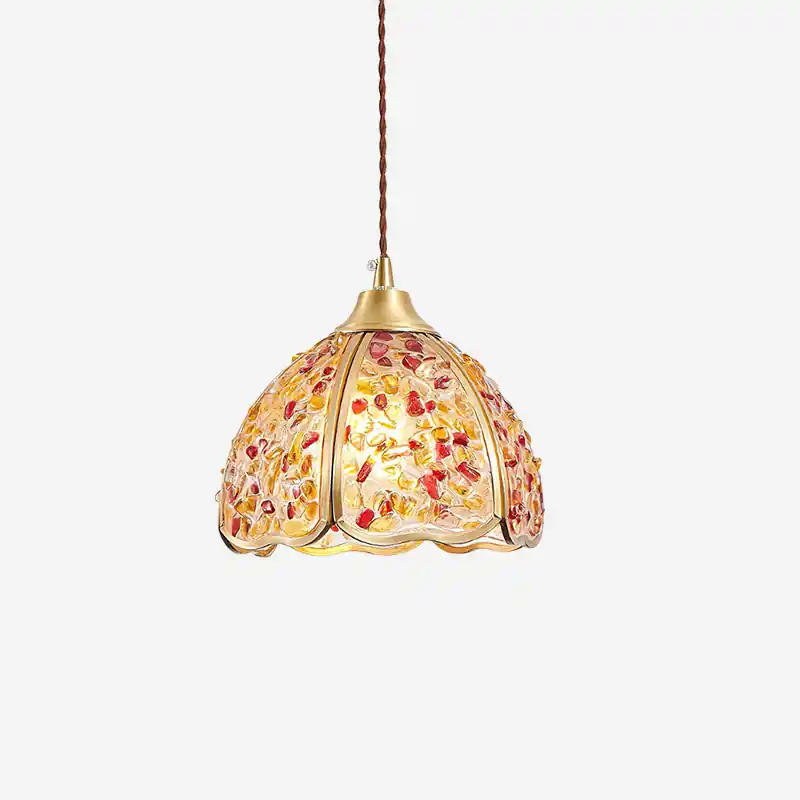 Beryl Vintage-Pendelleuchte aus Messing