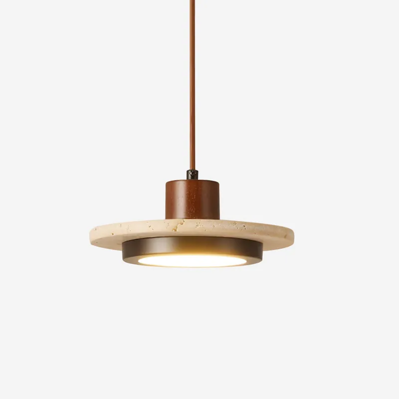 Solaro LED-Hängelampe aus Travertin