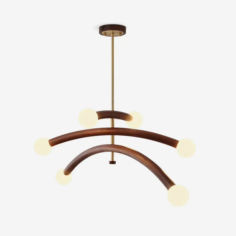Aurevia Minimalistischer Bogen-Globus-Luster