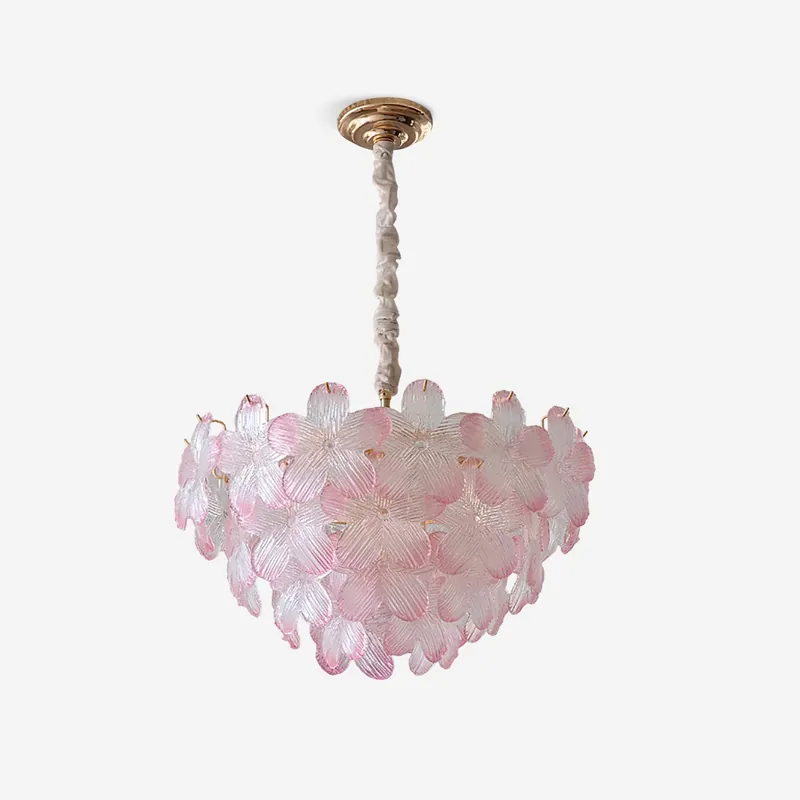 Cavine Rosa Glas-Lüster in Blumenform