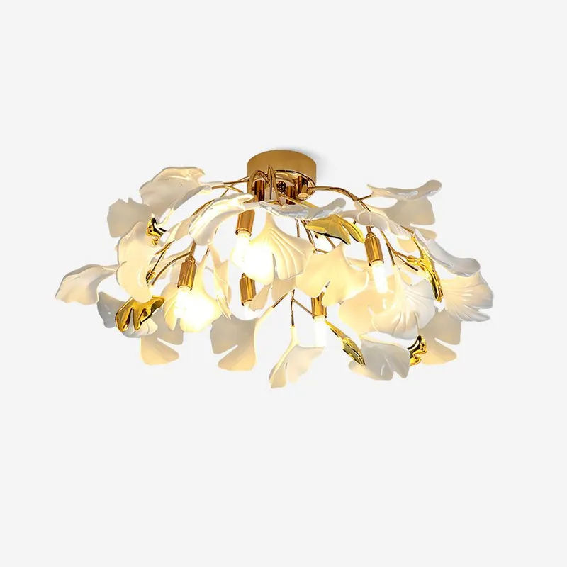 Callenne Elegante Einbauleuchte aus Ginkgo-Blatt