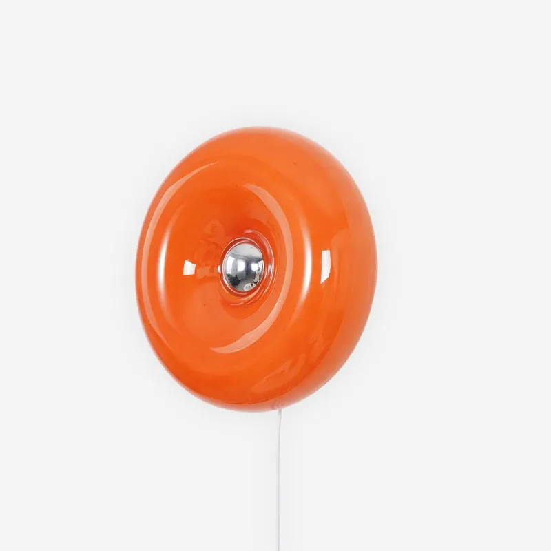 Donuts Retro-Wandleuchte in Orange