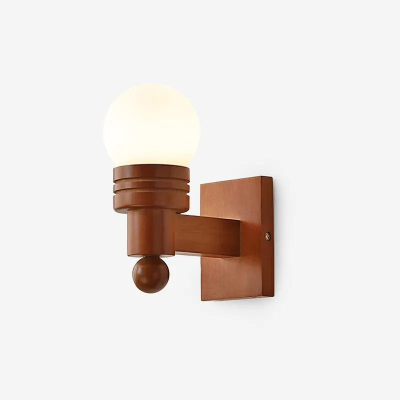 Beam Moderne Wandleuchte aus Massivholz